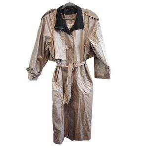 Khaki Waterproof Trench Coat